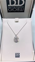 Collier Davite & Delucchi Femme in Or blanc Diamante CLN01196411